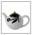 Lily Teapot painted by Anne Blake